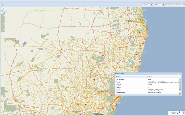 Real Time Traffic in Australia by GeoSmart
